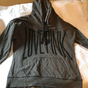 VS PINK Grey Logo Hoodie